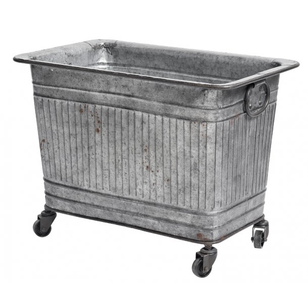 Raw metal container på hjul fra nordal Hjul til krukker