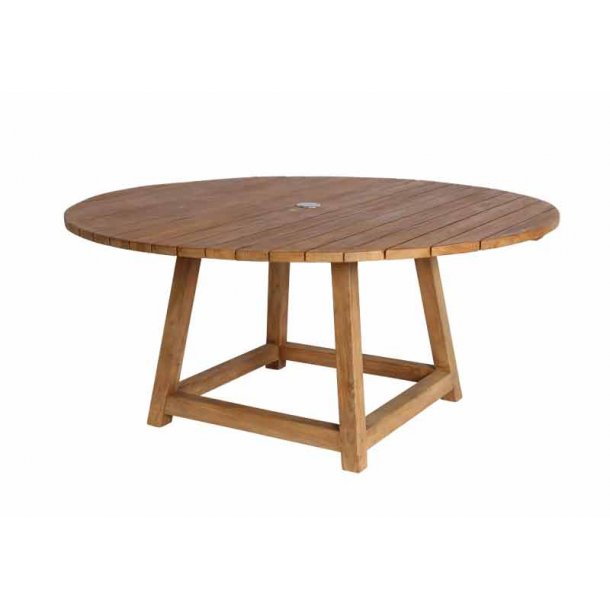 Havebord rundt teak dia. 160 cm havebord fra sika design Havebord rundt
