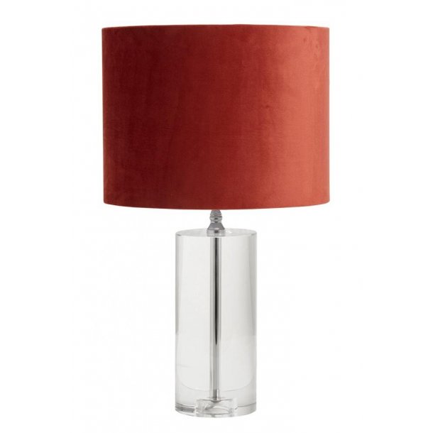 Nordal krystal bordlampe lampefod i klar glas Nordal krystal bordlampe lampefod i klar glas